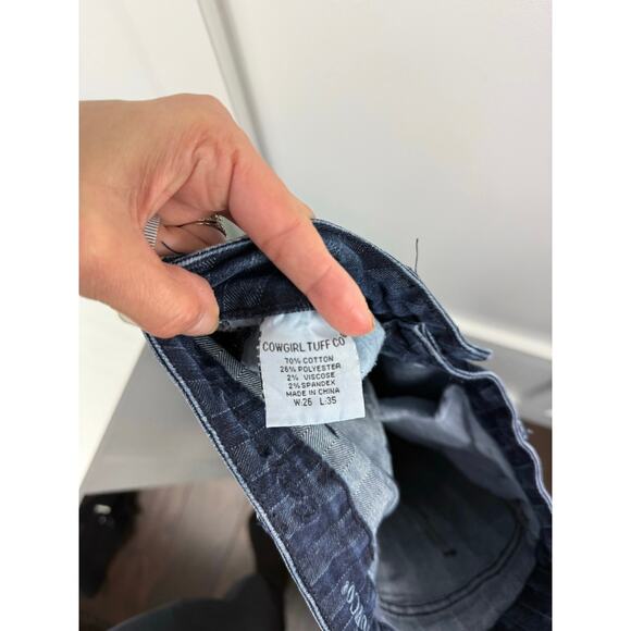 Nice Women’s Cowgirl Tuff Jean Co Size W26 L35 - Picture 6 of 6